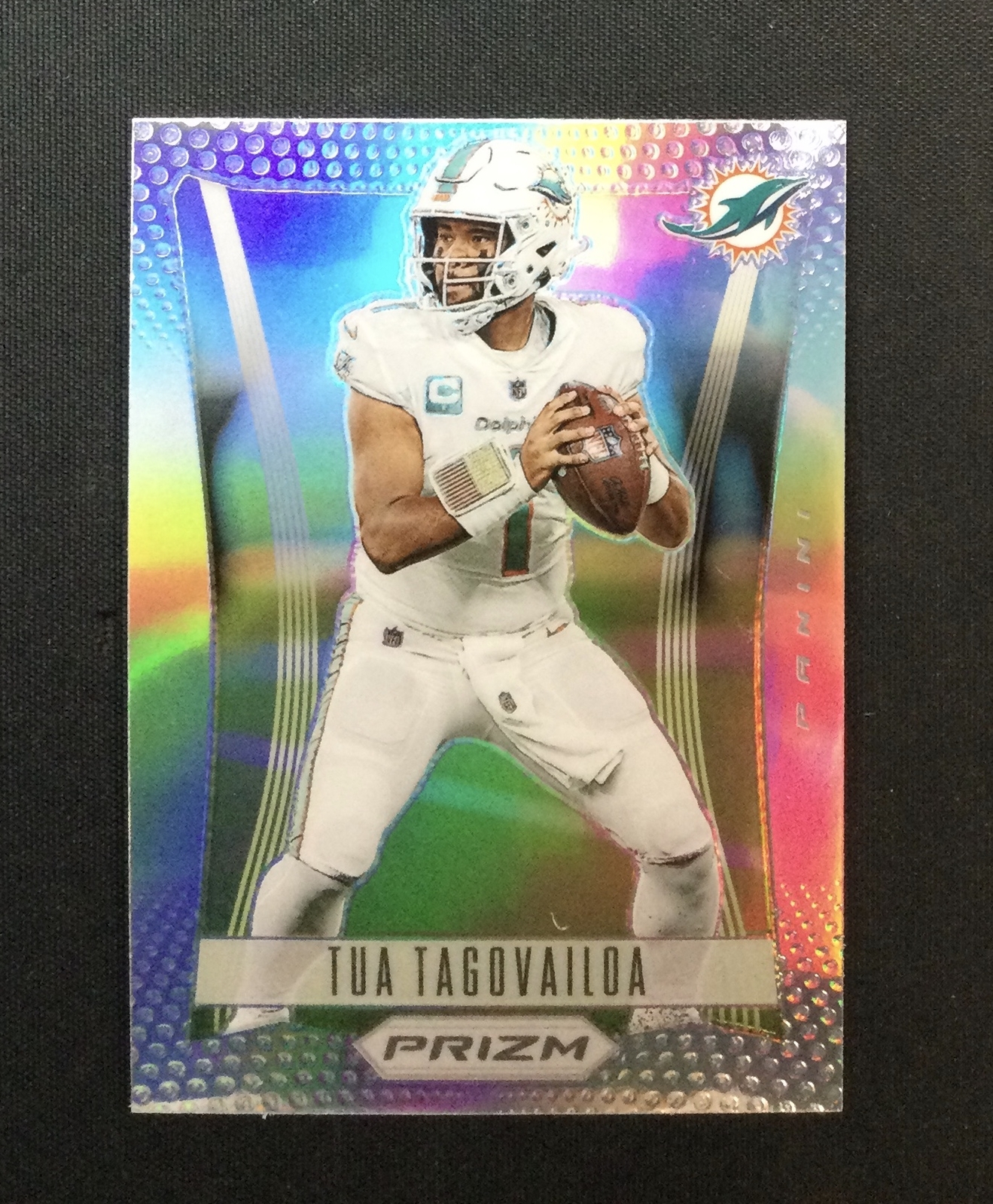 2023 Panini Prizm #PF-1 Tua Tagovailoa Miami Dolphins Flashback Silver