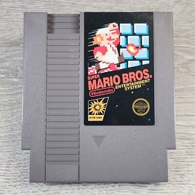 Super Mario Bros. (Nintendo NES) 5 Screw Game Cartridge w/ Dust Cover
