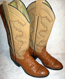 pecan ostrich boots