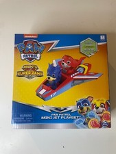 NICKELODEON Paw Patrol Mini Jet Playset Mighty Pups Super Paws Jet  2 Pups NEW