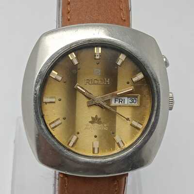 Ricoh Sakura Automatic Golden Dial Vintage Men's Watch SAG38AHG2