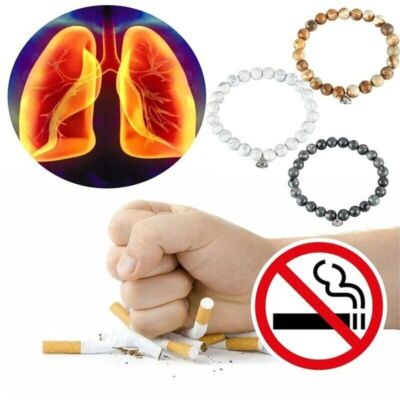 Magnetic Creative Quit Smoking Bracelet Simple Beaded Bangle Charming  Jewelry