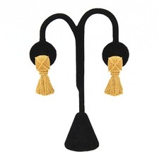 Pendientes colgantes articulados texturizados firmados por el diseñador Givenchy