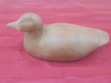 Vtg Primitive Wooden Duck Rustic Cottage Lodge Decor