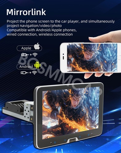 Car Radio Bluetooth GPS Navigation Rotating Screen Head Unit 10.1inch 2+32G - Picture 7 of 21