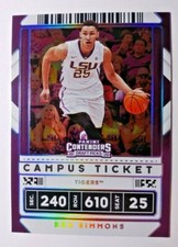 2020-21 CONTENDERS DRAFT CAMPUS TICKET VARIATION BEN SIMMONS