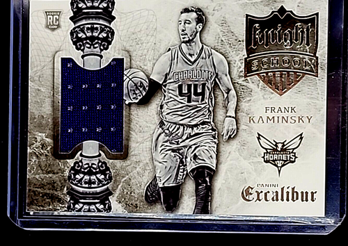 2015 2015-16 Panini Excalibur Knight School Jerseys #17 Frank Kaminsky Hornets - Picture 4 of 10