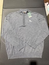 NWT MEN'S DONALD ROSS 1/4 ZIP SWEATER, SIZE: XL, COLOR: HEATHER GRAY (M1.19)