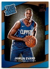 2017-18 Donruss #162 Jawun Evans Los Angeles Clippers Rookie