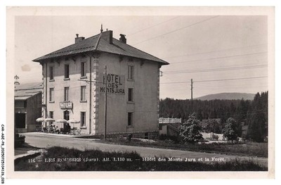 CAR-AGEP8-0482-39 - LES ROUSSES - Hotel des monts Jura et la foret