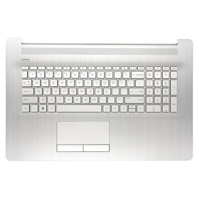 For HP 17-BY 17-CA Palmrest Backlit Keyboard PTP Touchpad ODD Silver L92783-001