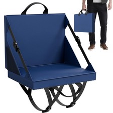 Stadium Seats with Back Support Folding Bleacher Chair Beach Camping Portable Cu