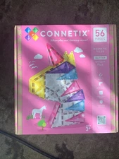 Connetix Unicorn Pack 56 Pieces Age 3+ Helps with Building Skills Ages 3
