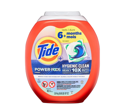 #ad Tide Hygienic Clean Power PODS Laundry Detergent Pacs Original Scent 63 Count $27.49