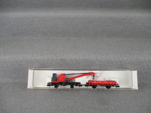 Fleischmann Spur N 8503 K Güterwagen Kranwagen-Set in OVP | Zustand: Gebraucht