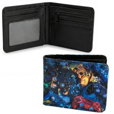 Kids Boy Wallet with Zip Pocket Coin Purse Black Polyurethane Classic