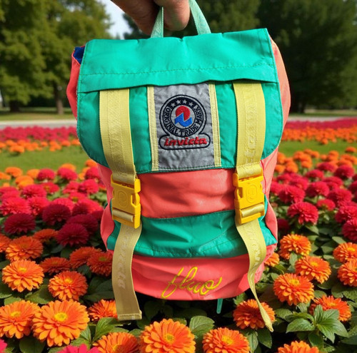 Invicta Fluo Jolly Pro 4 Magnum Backpack Vintage 90s Used Great Condition.