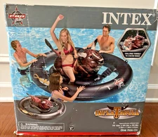 Intex Inflat-A-Bull, Inflatable Ride-On Pool Toy with Realistic Printing