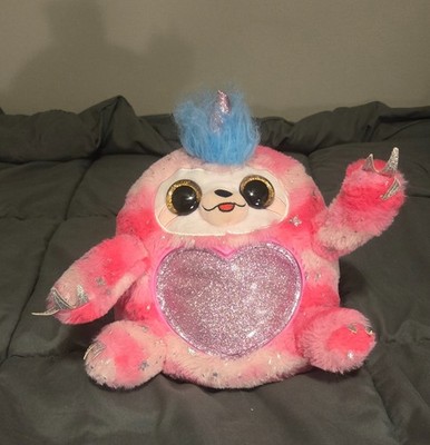 Zuru Rainbocorn; 9'' Rare Pink Sloth. Wild Heart. Great Condition!