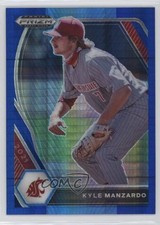 2021 Panini Prizm Draft Picks Blue & Carolina Hyper Kyle Manzardo #PDP63 0i4k