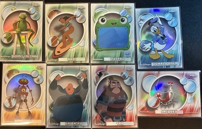 Disney Topps Chrome 2026 8 Refractor Karten Konvolut inkl. Donald Kermit wie abgebildet