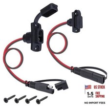 2 PCS SAE Quick Connector Harness, 1FT 12AWG SAE Adapter Male Plug to Female