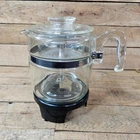 Vintage Pyrex 4-6 Cup Percolator Coffee Pot Stovetop Glass, 7756-B Complete