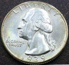 US 1939 Washington Quarter **