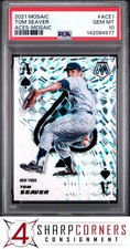 2021 PANINI MOSAIC ACES PRIZM #ACE1 TOM SEAVER HOF POP 2 PSA 10