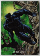 Marvel Black Panther Trading Card 1992 Marvel Masterpieces SkyBox #4 TChalla