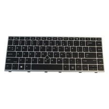 Backlit Keyboard w/ Pointer for HP EliteBook 840 G5 Laptops L14377-001