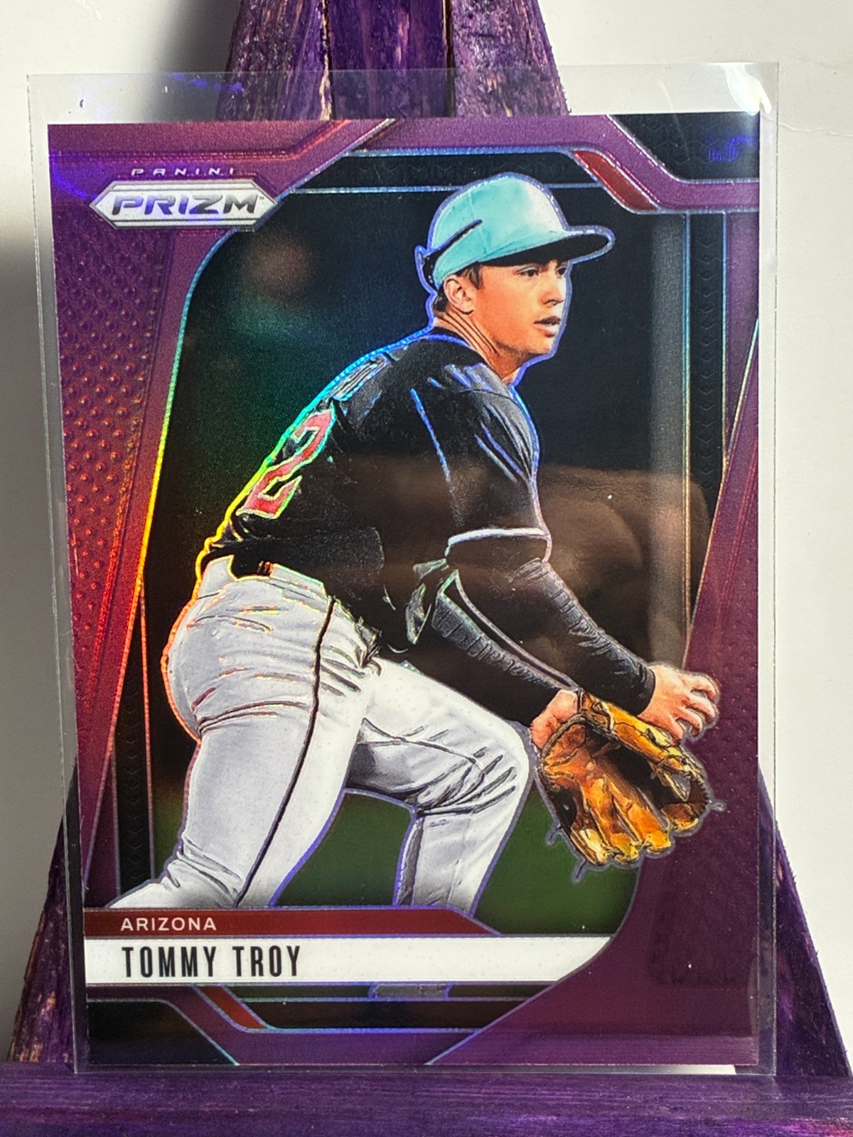 2025 Panini Prizm Tommy Troy #164 Purple Prizm Parallel /149 Prospect Dbacks