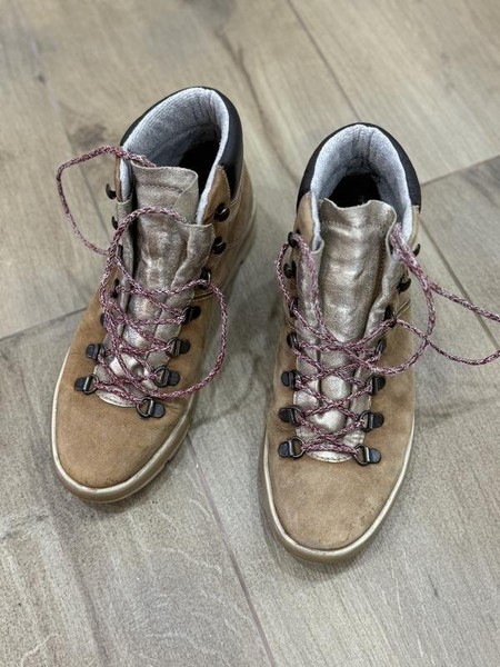 Women Napapijri Boots Orange Nubuck 37.5