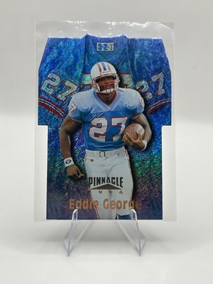 Eddie George #20 Holofoil (RC) - 1996 Pinnacle - Die-Cut Jerseys - HOU Oilers