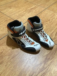 Alpinestars Womens Racing Shoe WMNS Girls Moto 4.5 US Unisex Distressed Faded