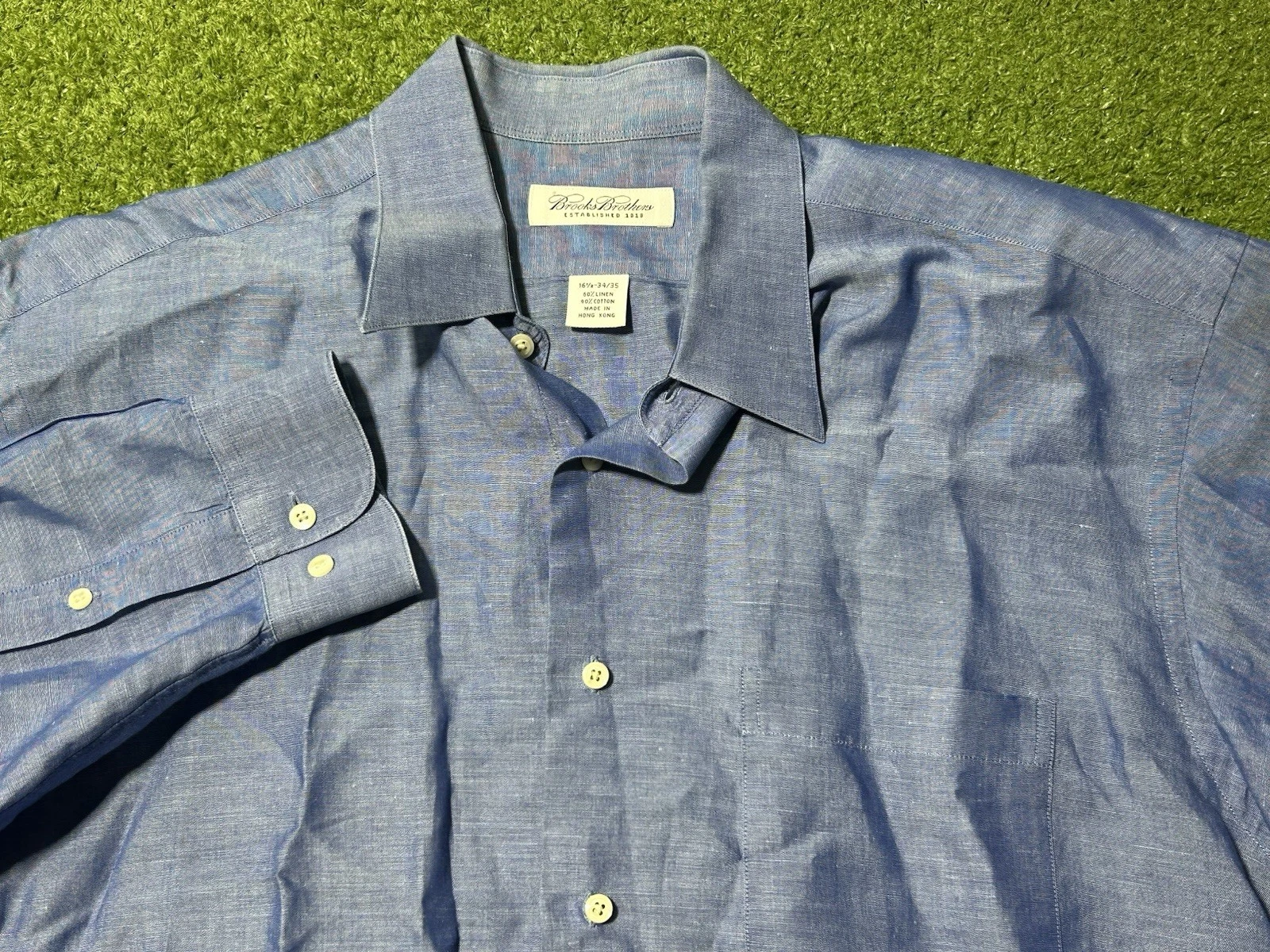 Brooks Brothers Shirt Mens 2XL Blue Casual Linen Blend Button Up
Opens in a new window or tab