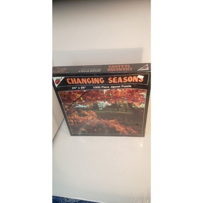 Vintage 1987 Apple Street Changing Seasons 1000 Pc Puzzle 23x29 Sealed