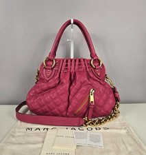 Marc Jacobs Cecilia Quilted Leather Chain Shoulder Bag Authentic Stam Y2K