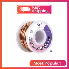 Wacjak 14 Gauge Square Copper Wire 99.9 Pure Copper Wire for Jewelry Making 30
