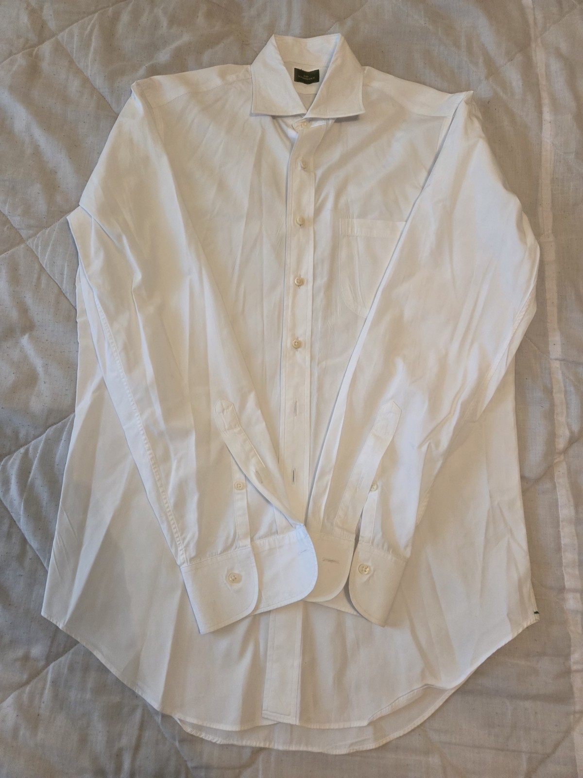 Sid Mashburn Solid White Oxford Cloth Button-Down… - image 2