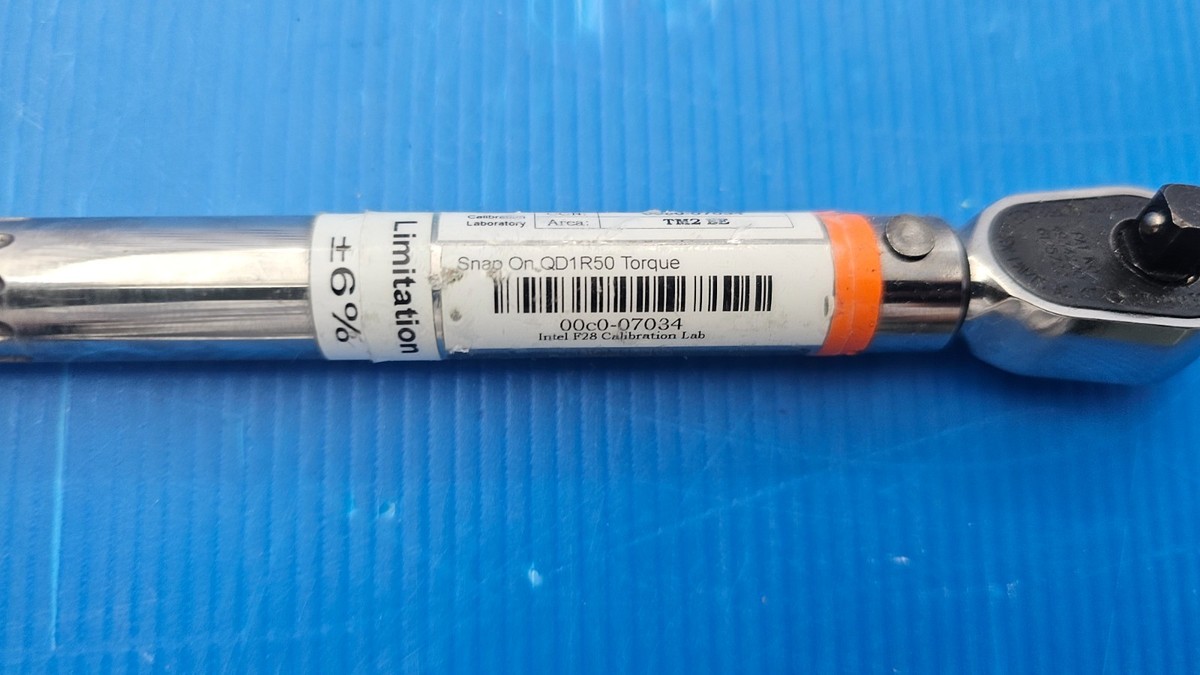 Snap-on QD1R50 Torque Wrench, 1/4 in. Drive, 9.88 in. L, 10-50 in