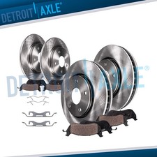 8pc Front Rear Disc Brake Rotors Ceramic Brake Pads Kit for Lincoln Nautilus MKX