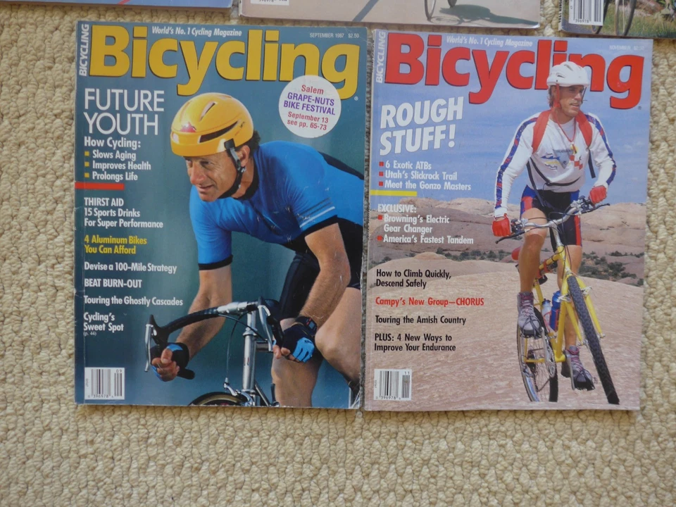 1986 and 1987 Bicycling Magazine 5 Issue Lot - Image 4 of 4