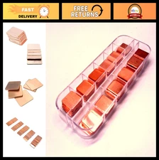 100pcs Copper Pad Shim Kit - 12 Sizes, Low Profile Thermal Plates for PC, GPU, C