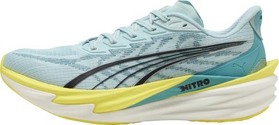 Puma Deviate Nitro 4 Mens Running Shoes Blue Cushioned Carbon Comfort Trainers