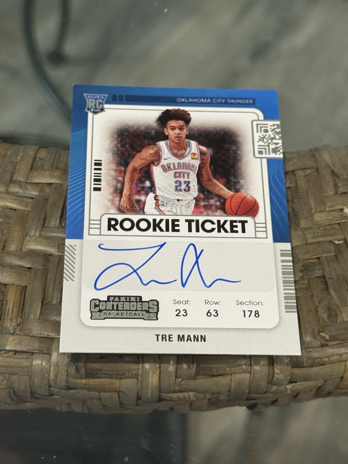 Tre Mann 2021 Contenders Auto Autograph