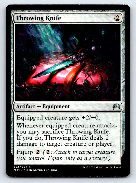 Throwing Knife Uncommon Magic Origins Magic: The Gathering