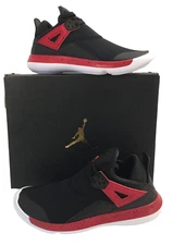 NIKE Big Kids Jordan FLY 89 BG Black / Red Basketball Trainers Shoes  AA4039 004