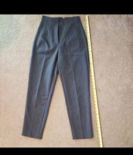 ZARA Women s Gray Pleated High Rise Straight Leg Dress Pants XS 28" Inseam