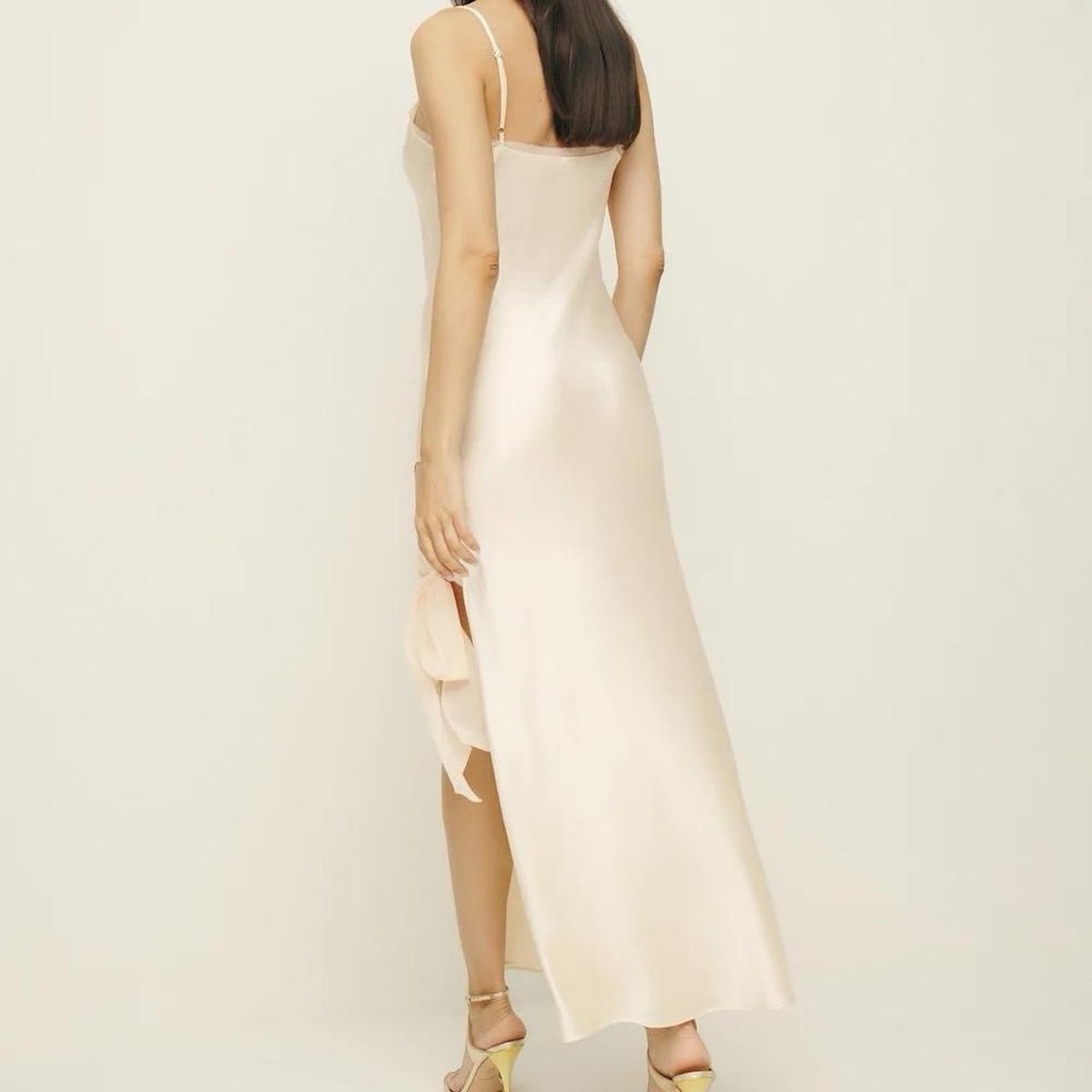 reformation malorie silk dress Reformation Malorie Silk Dress in Leaf New with tag,